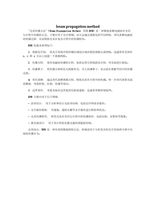 beam propagation method