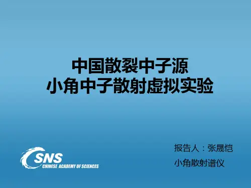 中国散裂中子源小角中子散射虚拟实验-Indico