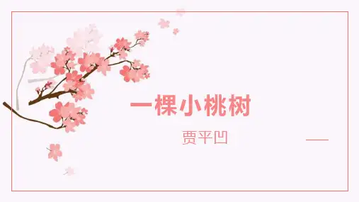 19 一棵小桃树 课件(共23张PPT)