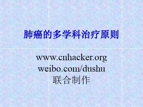 关于肺癌的多学科治疗原则
