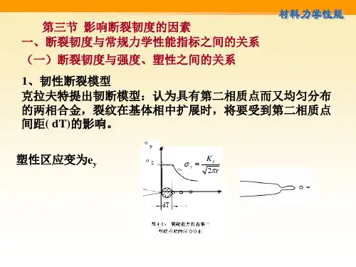 影响断裂韧的因素