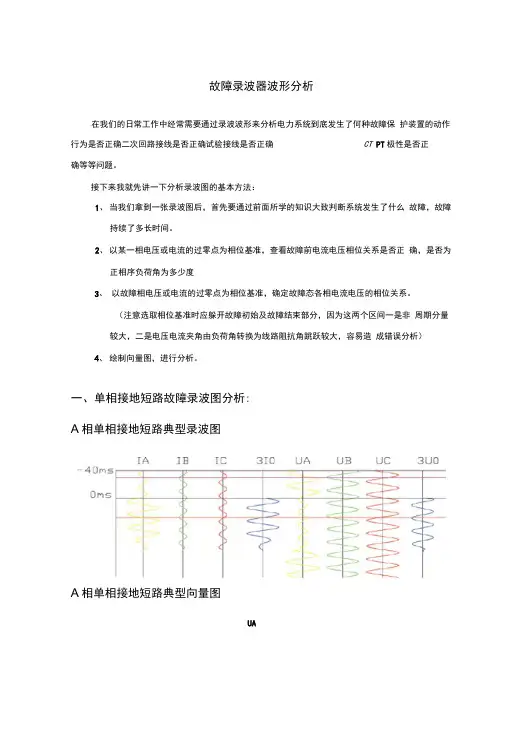 故障录波器波形分析