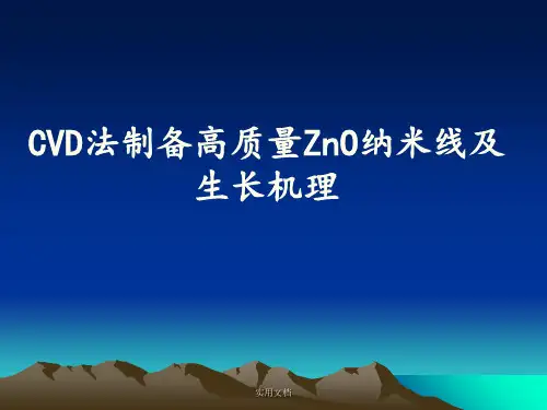 纳米材料导论 cvd法幻灯片PPT