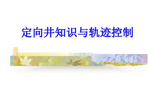 定向井知识及防碰要求