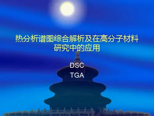 DSC-TGA谱图综合解析ppt课件