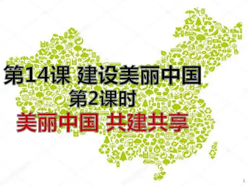 第14课 建设美丽中国ppt课件