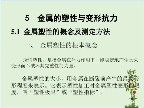 5金属的塑性与变形抗力-新解析