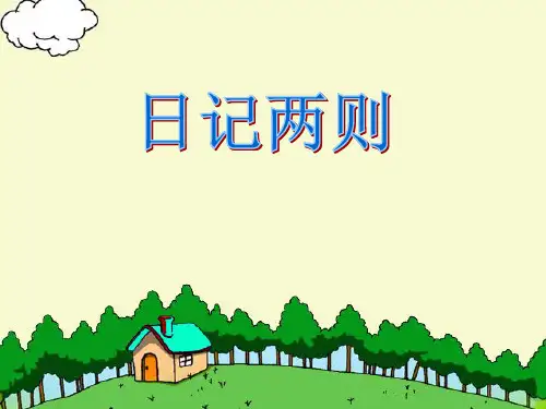 二年级语文上册新日记两则精品PPT课件