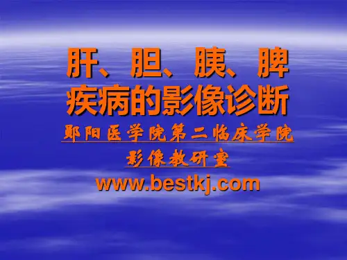 肝、胆、胰、脾疾病的影像诊断