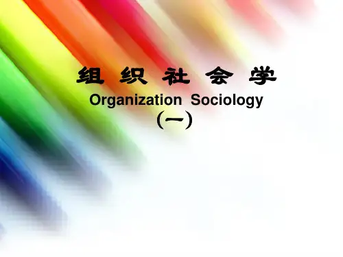组织社会学(2)