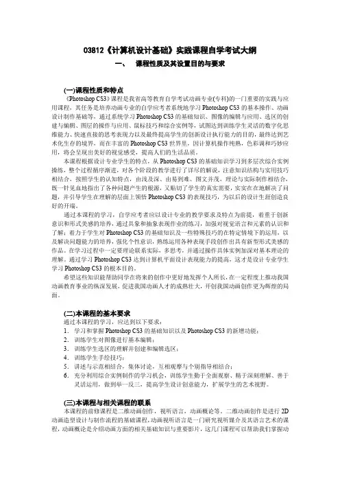 03812计算机设计基础(实践)