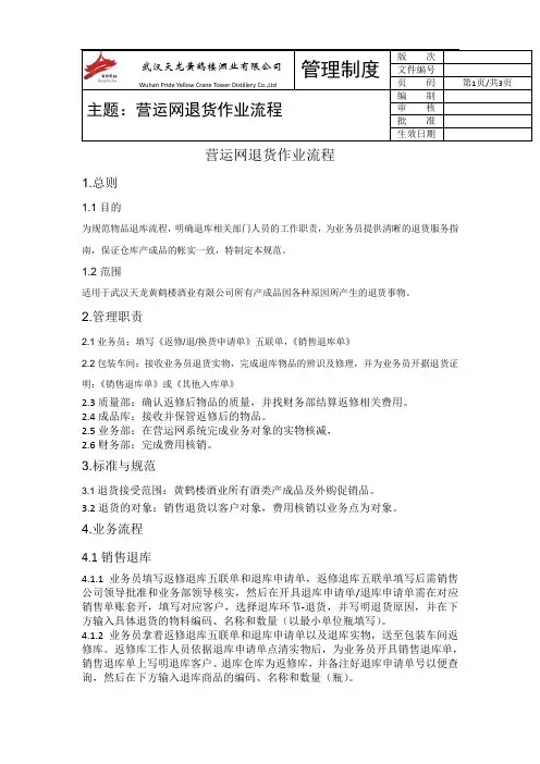 退库作业流程11-13