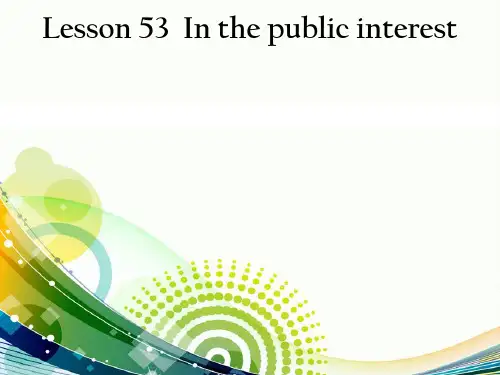 新概念三册Lesson53备课笔记ppt