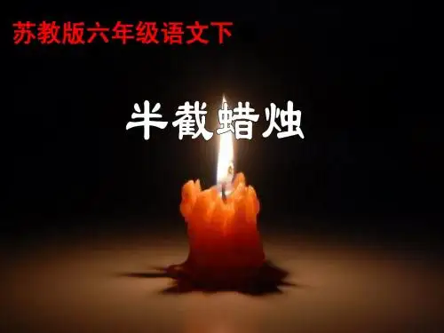 第6课《半截蜡烛》PPT课件(苏教版六年级语文下册课件)(1)