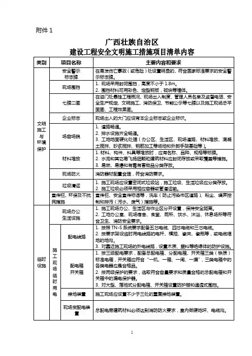 广西壮族自治区建设工程安全文明施工费