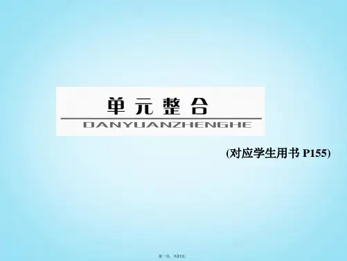 高考生物一轮复习 单元整合 第四单元 生物的变异与育种与进化课件 新人教版必修2