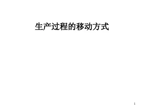 生产过程的移动方式