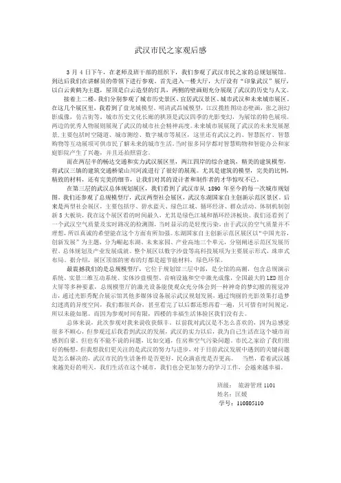 武汉市民之家观后感