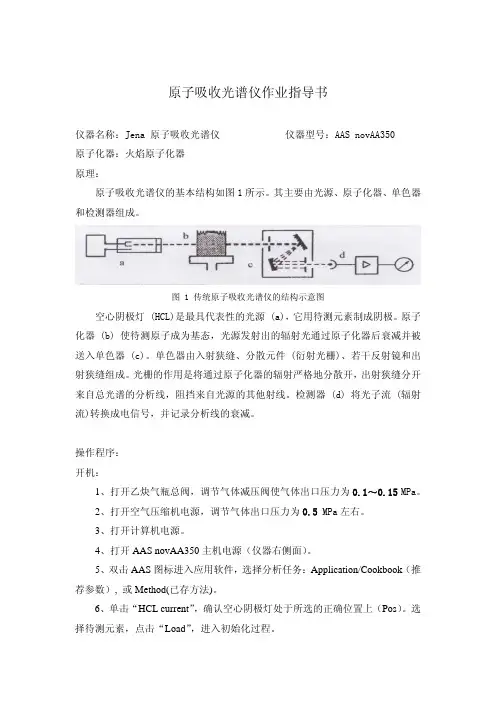 原子吸收光谱仪作业指导书