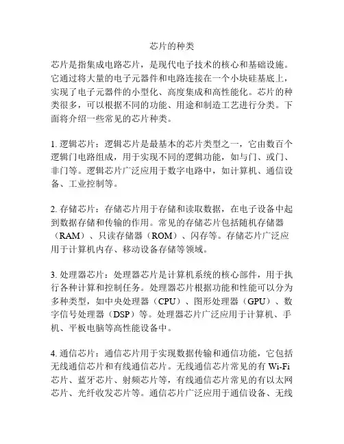 芯片的种类