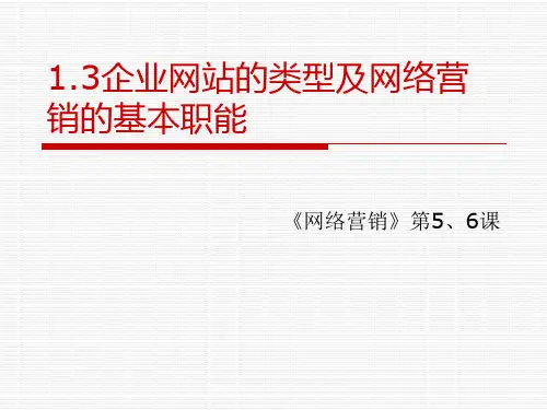 网络营销的基本业务流程