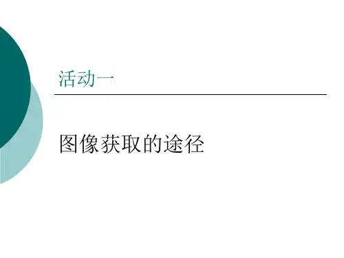 图像获取的途径