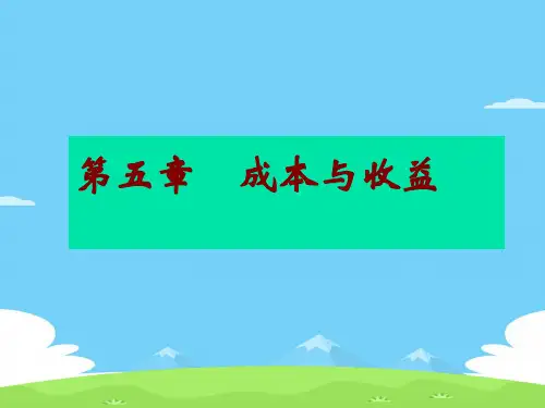 短期成本、长期成本分析与利润最大化原则(ppt 20页)