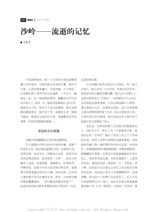 沙岭——流逝的记忆