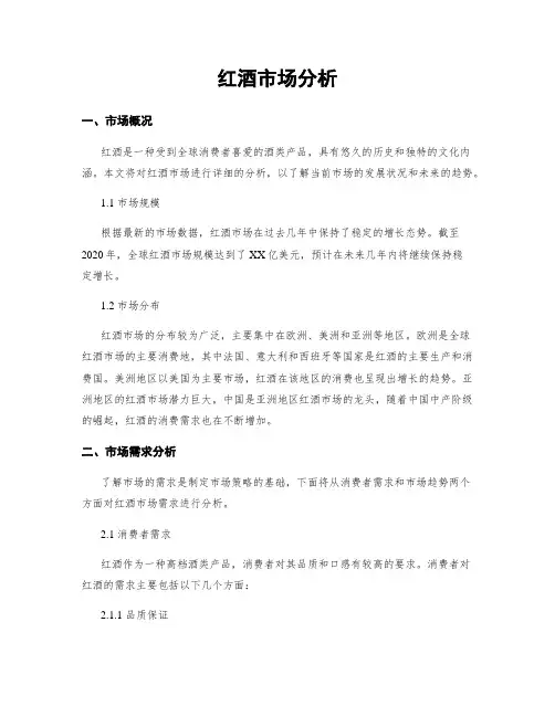 红酒市场分析