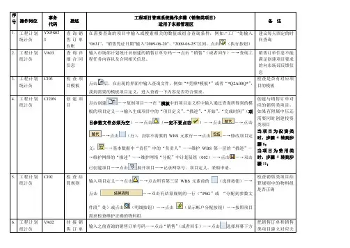 (sap实施)SAP系统项目管理系统操作步骤