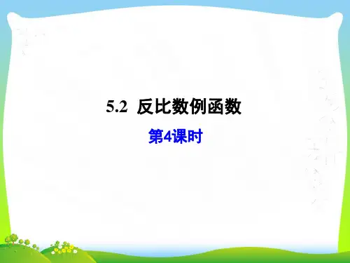 2021年青岛版九年级数学下册第五章《反比例函数(第4课时)》公开课课件