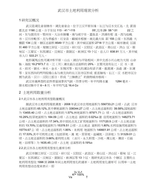 武汉市土地利用现状分析