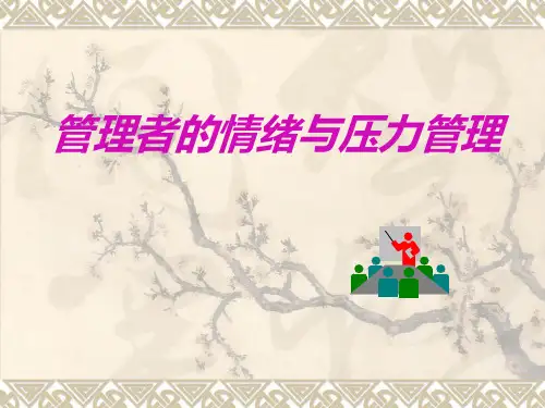 管理者的情绪与压力管理.pptx