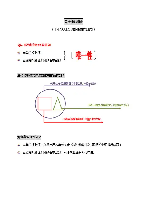 关于报到证的那些事