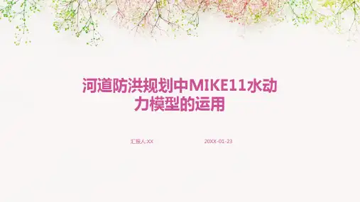 河道防洪规划中MIKE11水动力模型的运用