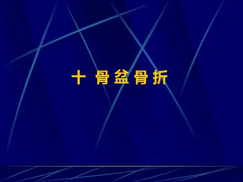 骨盆骨折精品PPT课件
