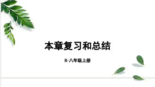 人教版物理八年级上册第二章复习和总结课件
