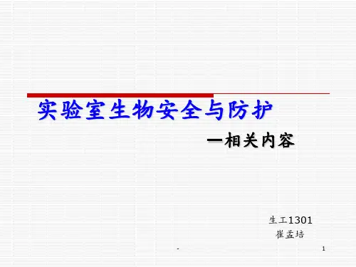 实验室生物安全PPT课件