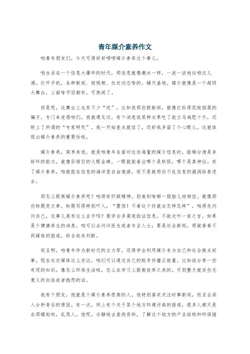 青年媒介素养作文