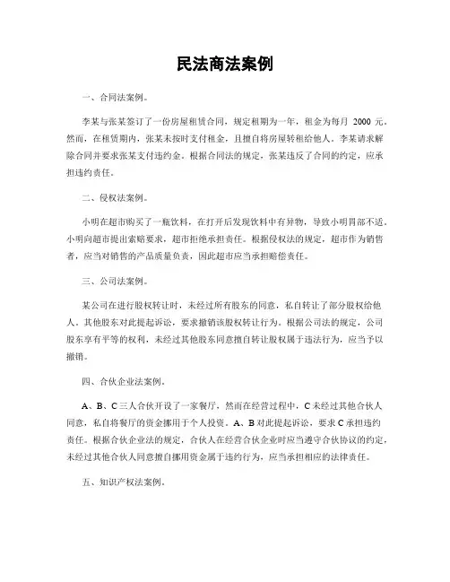民法商法案例
