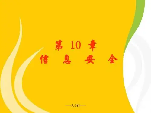 第10章信息安全-精选文档61页