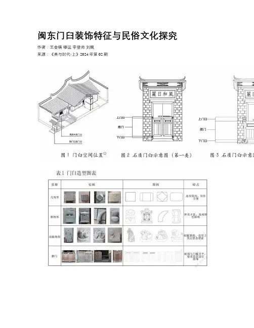 闽东门臼装饰特征与民俗文化探究