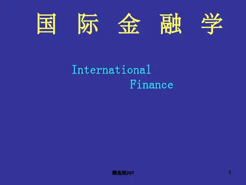 《国际金融学》