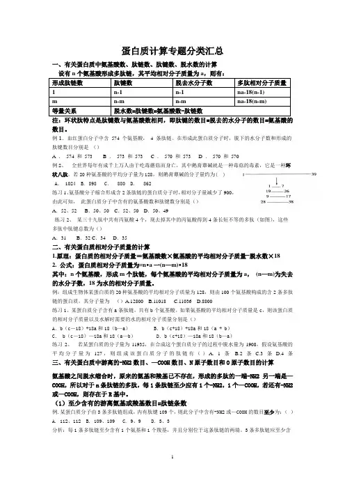 蛋白质计算专题分类汇总  综合版