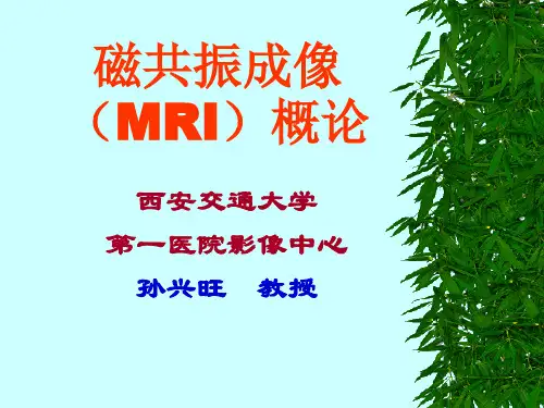 磁共振成像MRI概论