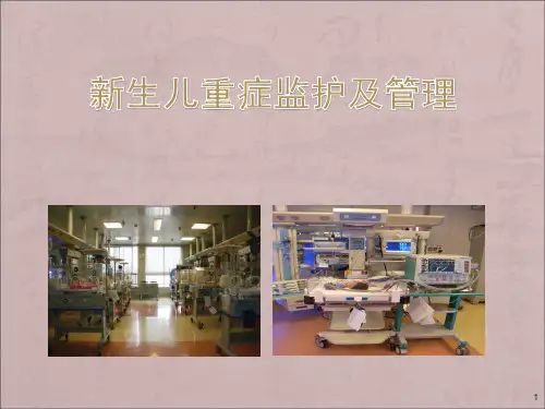 新生儿重症监护及管理-
