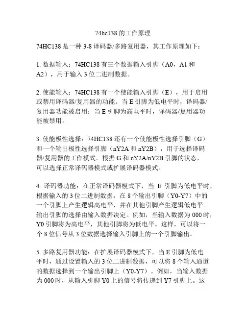 74hc138的工作原理