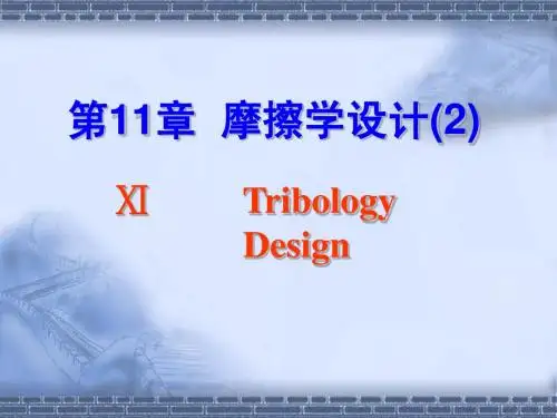 第11章 摩擦学设计-2