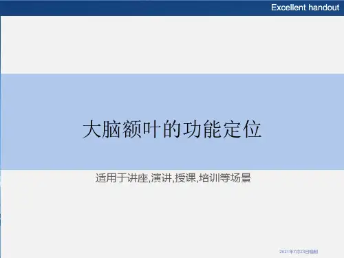 大脑额叶的功能定位