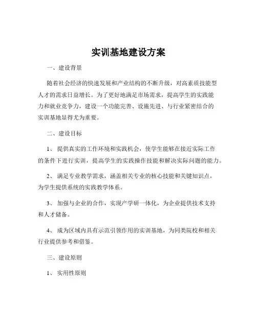 实训基地建设方案